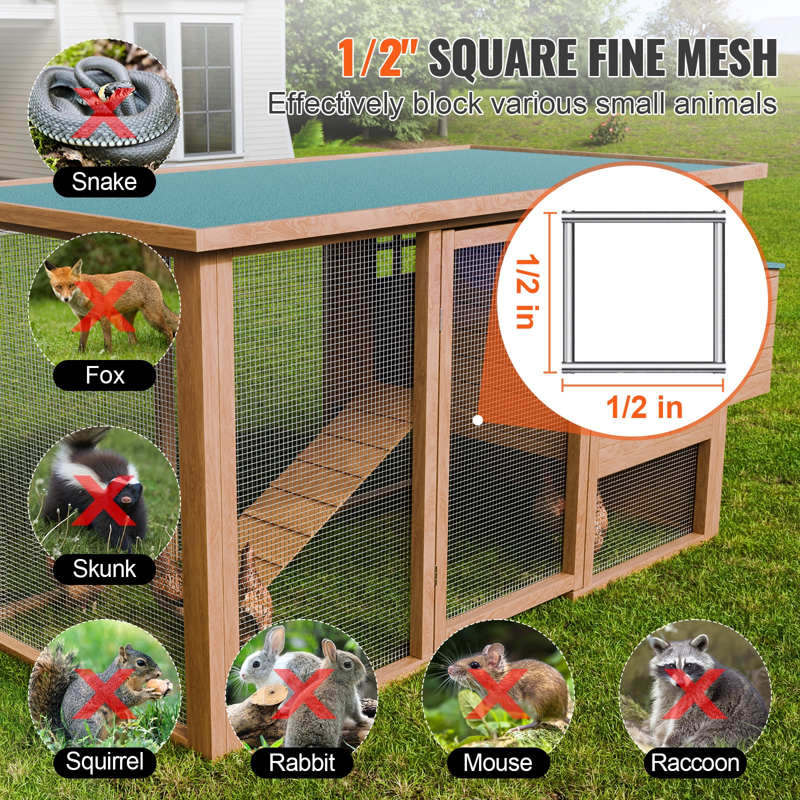 Galvanised Hardware Cloth Wire Mesh Roll For Garden Fencing_voghion.com